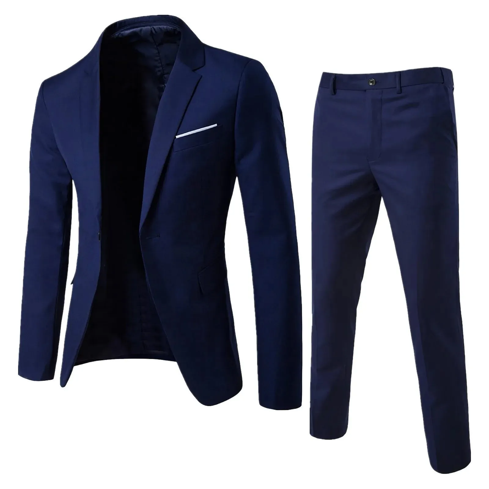 Men's Wedding Suit Elegant Blazer Pant Set