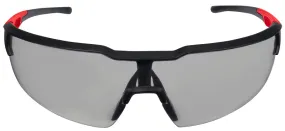 Milwaukee 48-73-2105 Safety Glasses, Unisex, Anti-Scratch Lens, Polycarbonate Lens, Plastic Frame, Black/Red Frame :CD: QUANTITY: 1