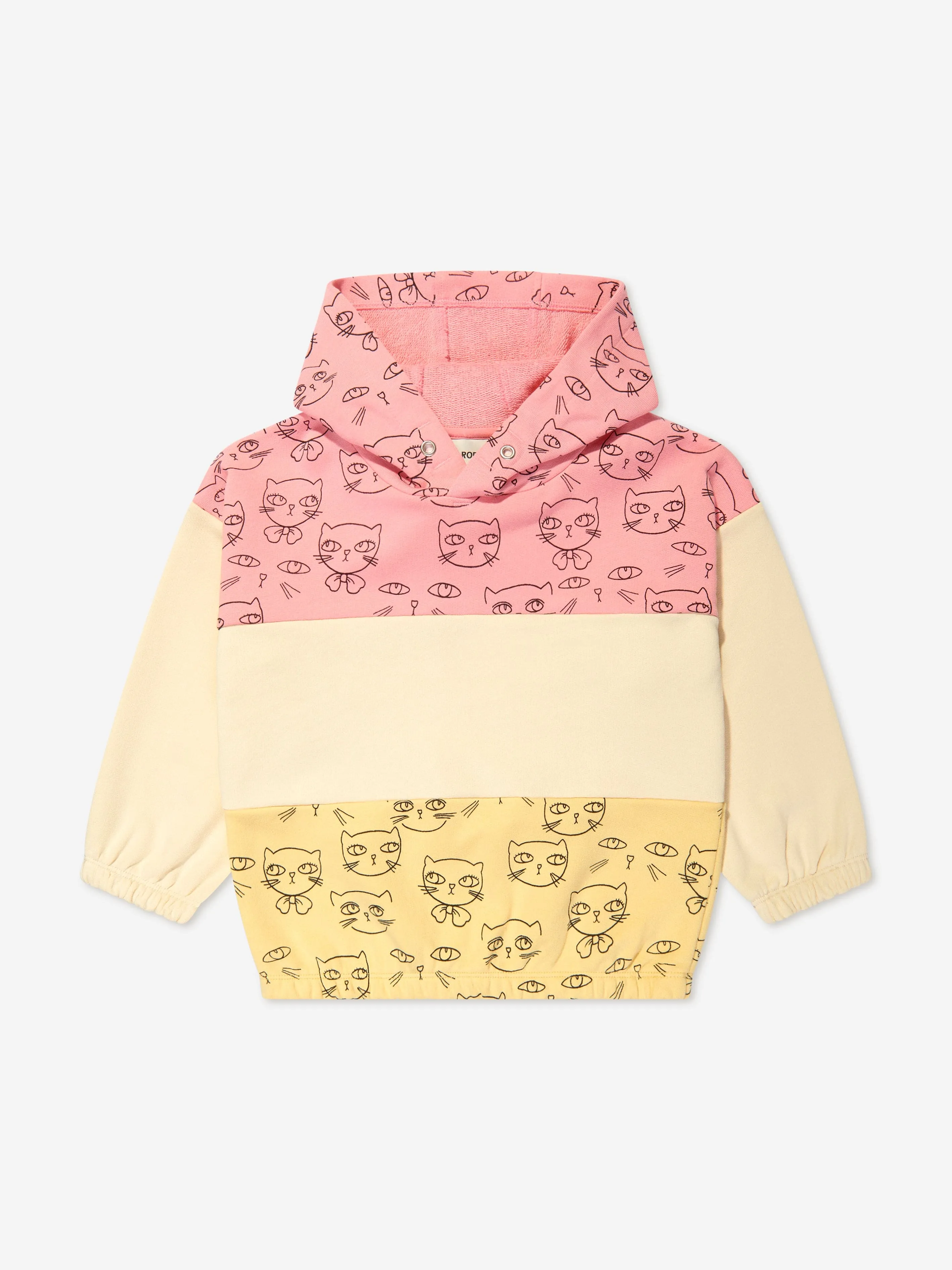 Mini Rodini Girls Cathlethes Hoodie in Pink