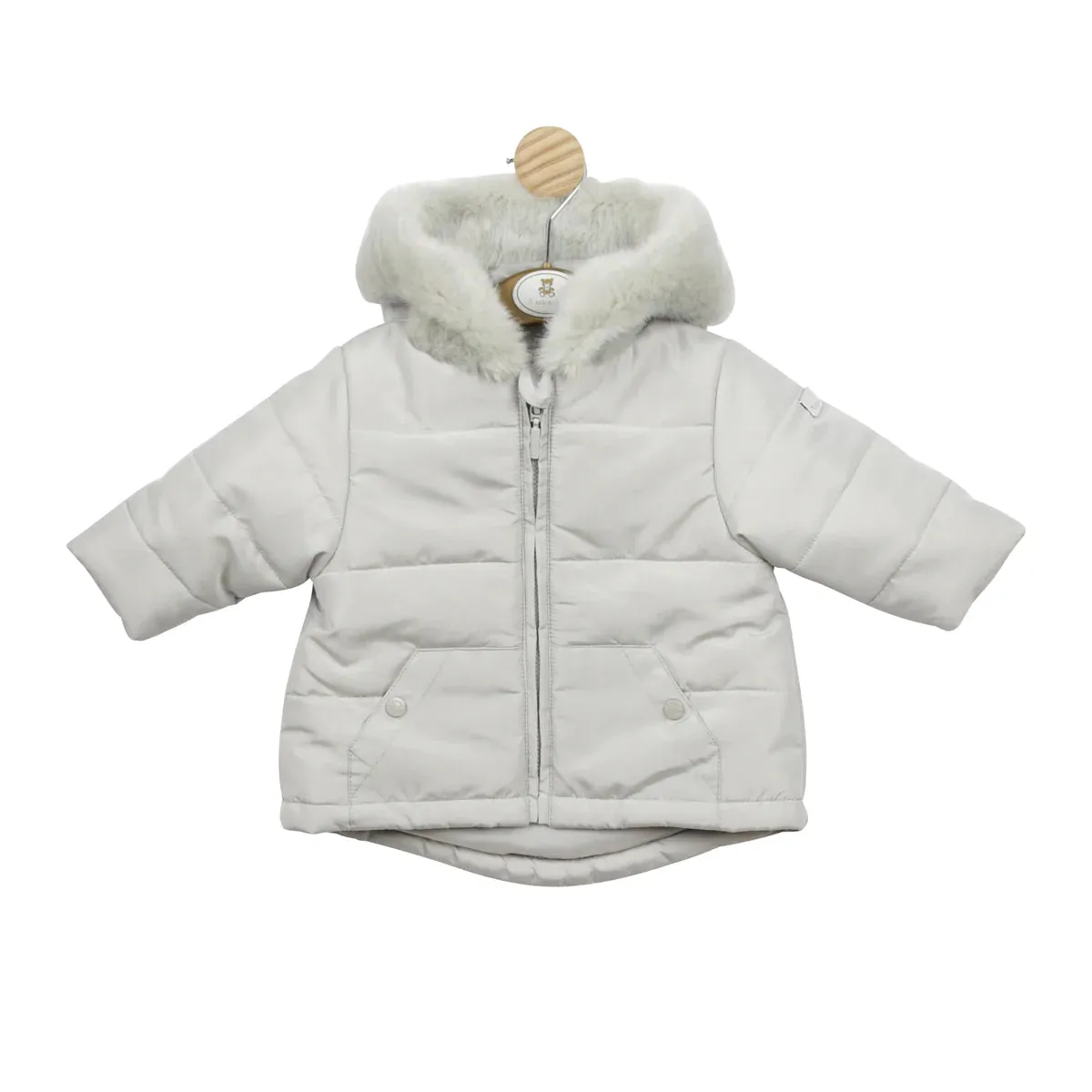 Mintini - Light grey jacket with hood