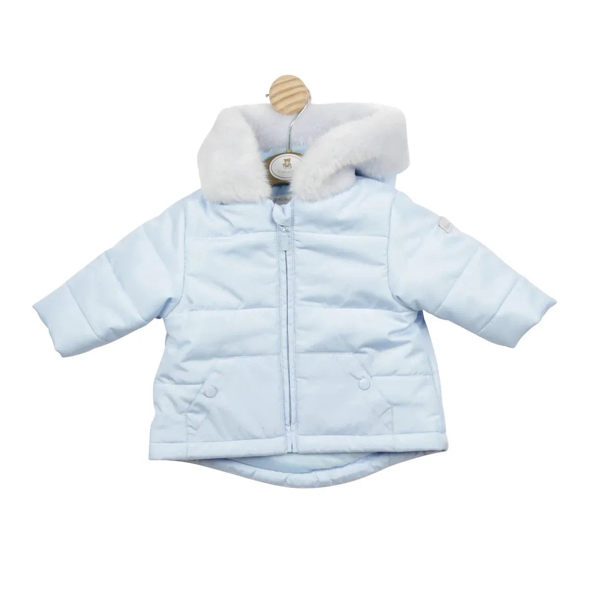 Mintini - Pale blue jacket with hood