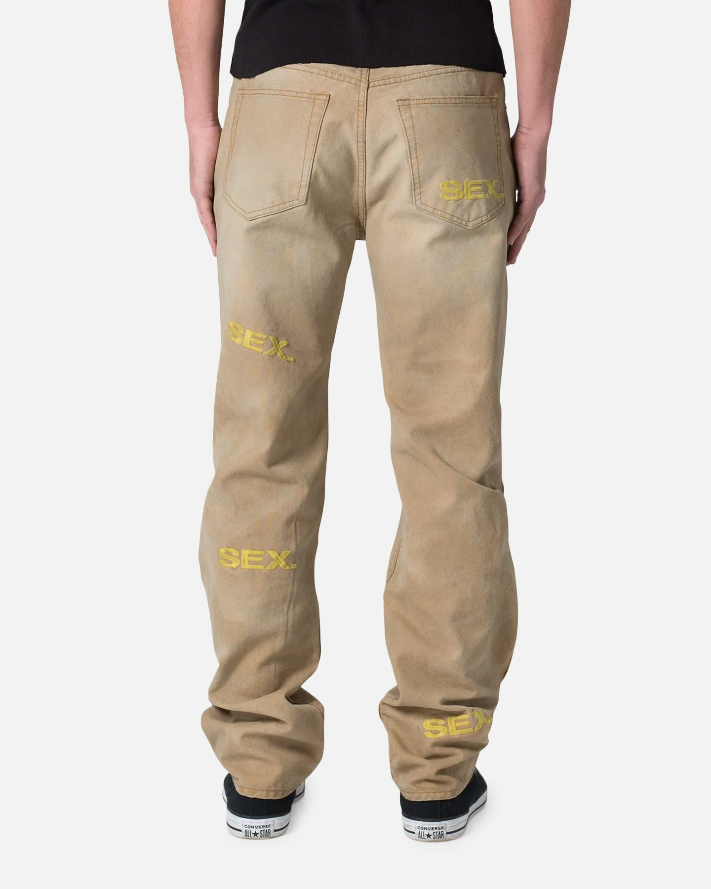 MNML V591 Baggy Sex Denim Jeans Khaki