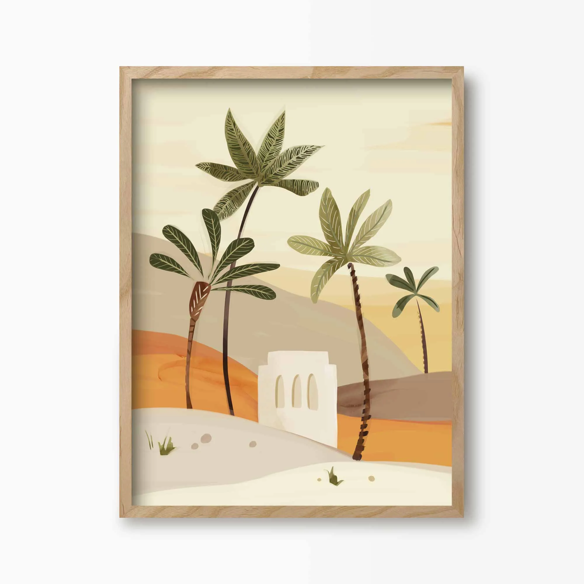 Morocco Desert Palms Art Print