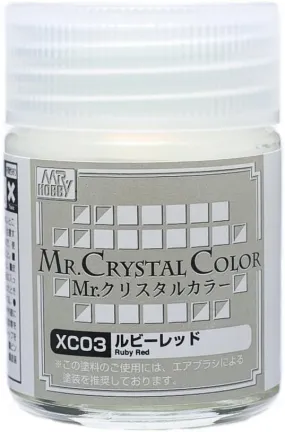 Mr. Hobby XC03 Mr. Crystal Color Ruby Red Lacquer Paint 18ml