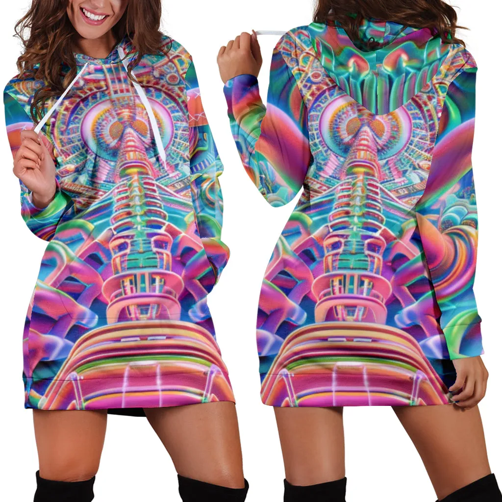 NANOSCALE HOODIE DRESS | ACIDMATH AI