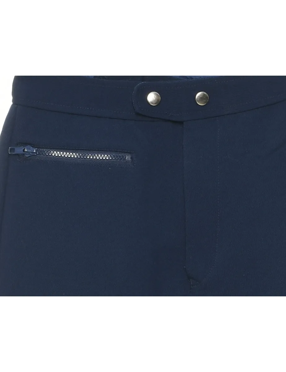 Navy Stirrup Ski Trousers - W25 L28