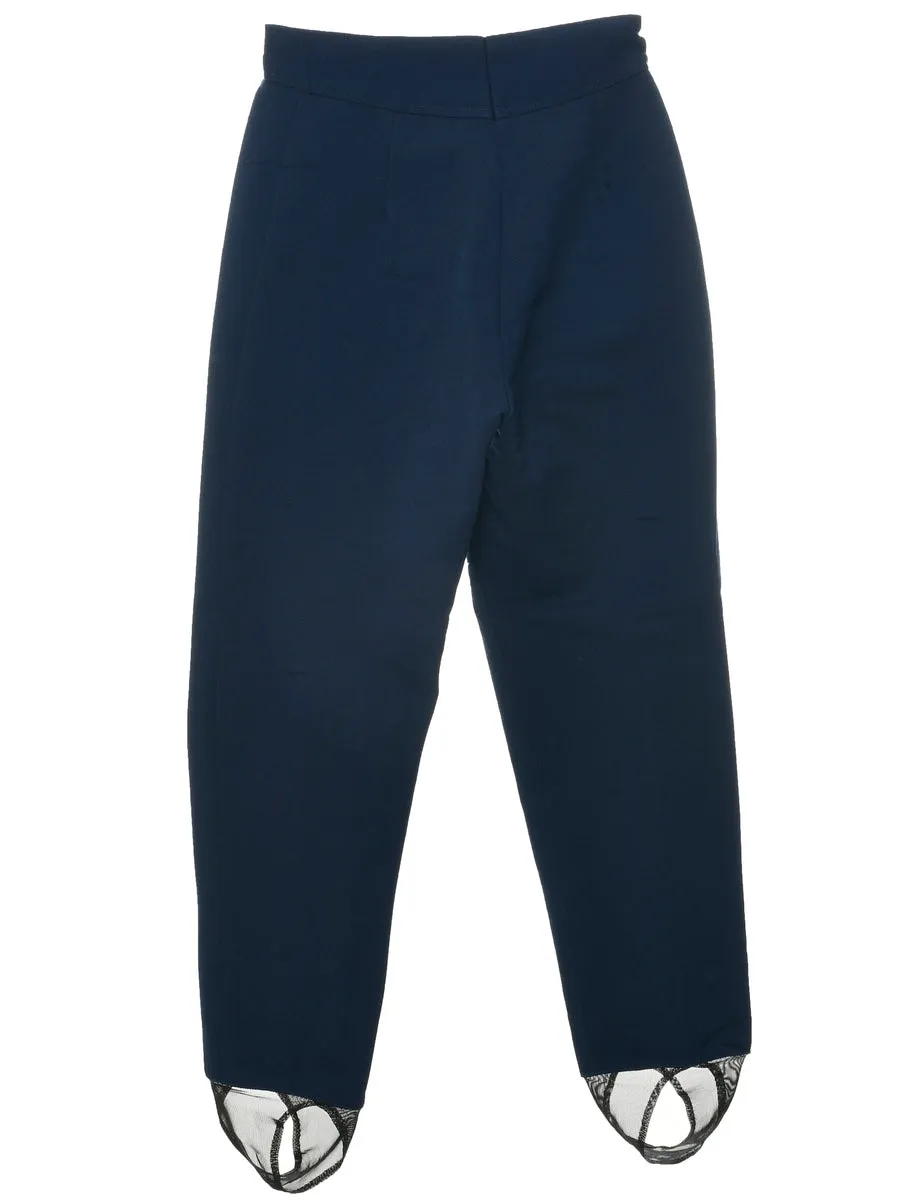 Navy Stirrup Ski Trousers - W25 L28