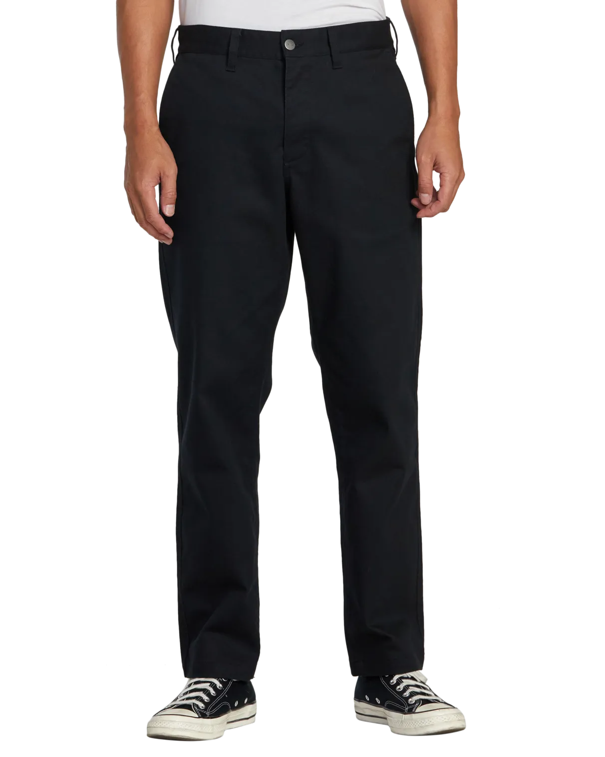 New Dawn Chino Trousers in Pirate Black