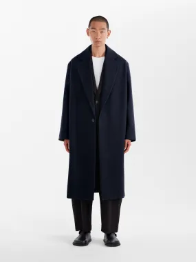 Notch Coat in Dark Navy