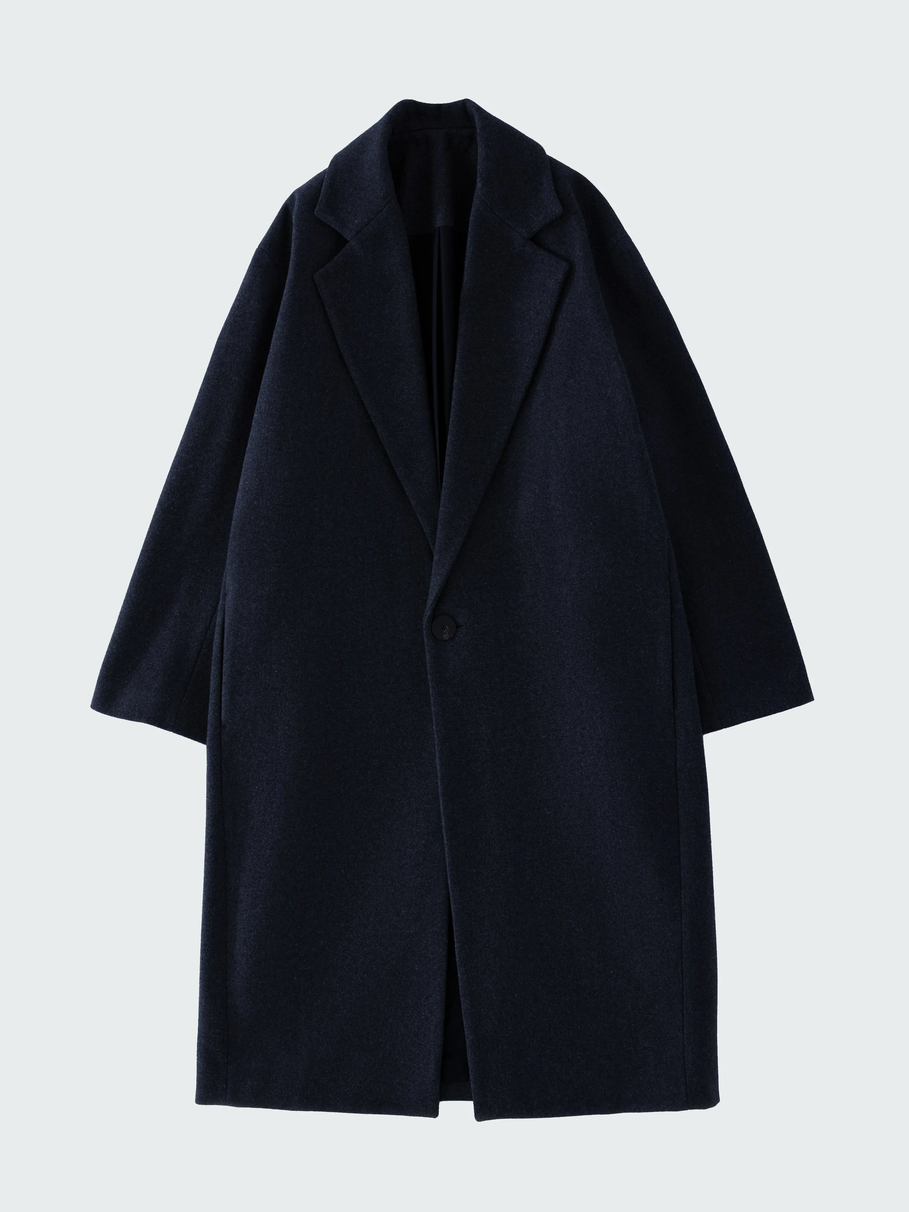 Notch Coat in Dark Navy