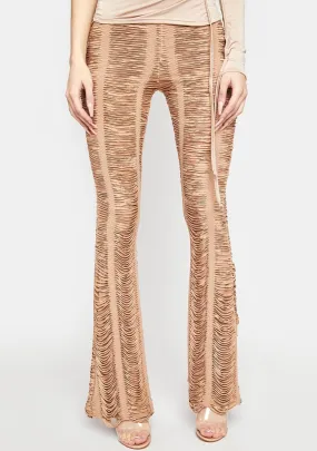 Nude Don’t Get Technical Distressed Pants