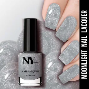 NY Bae Nail Lacquer, Glitter | Shimmer Paint | Chip Resistant Polish | Highly Pigmented - City Hall Moonlight 11 (6 ml)