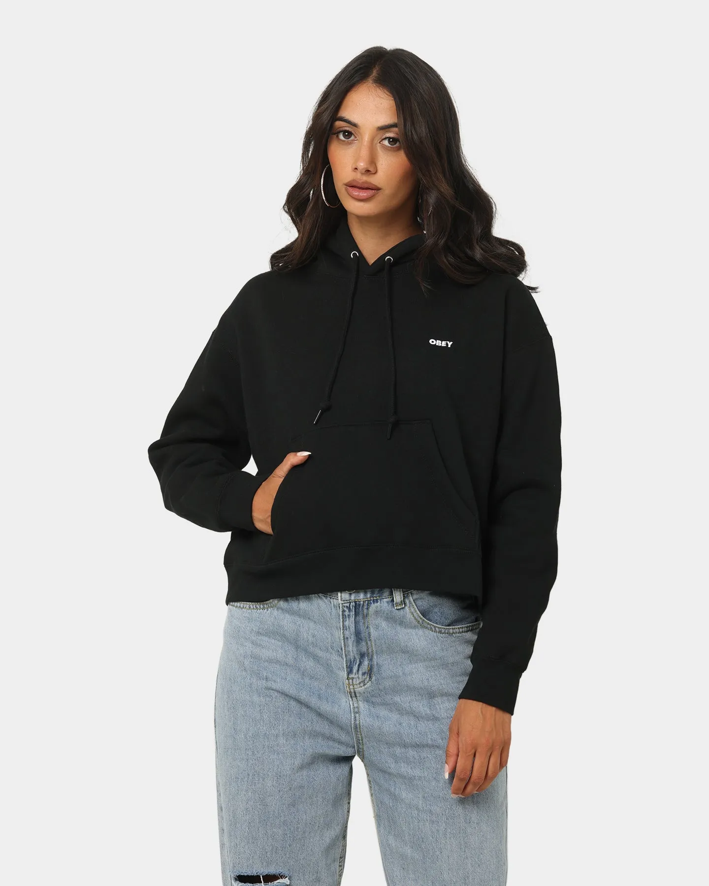 Obey Women's Bold Hoodie Black