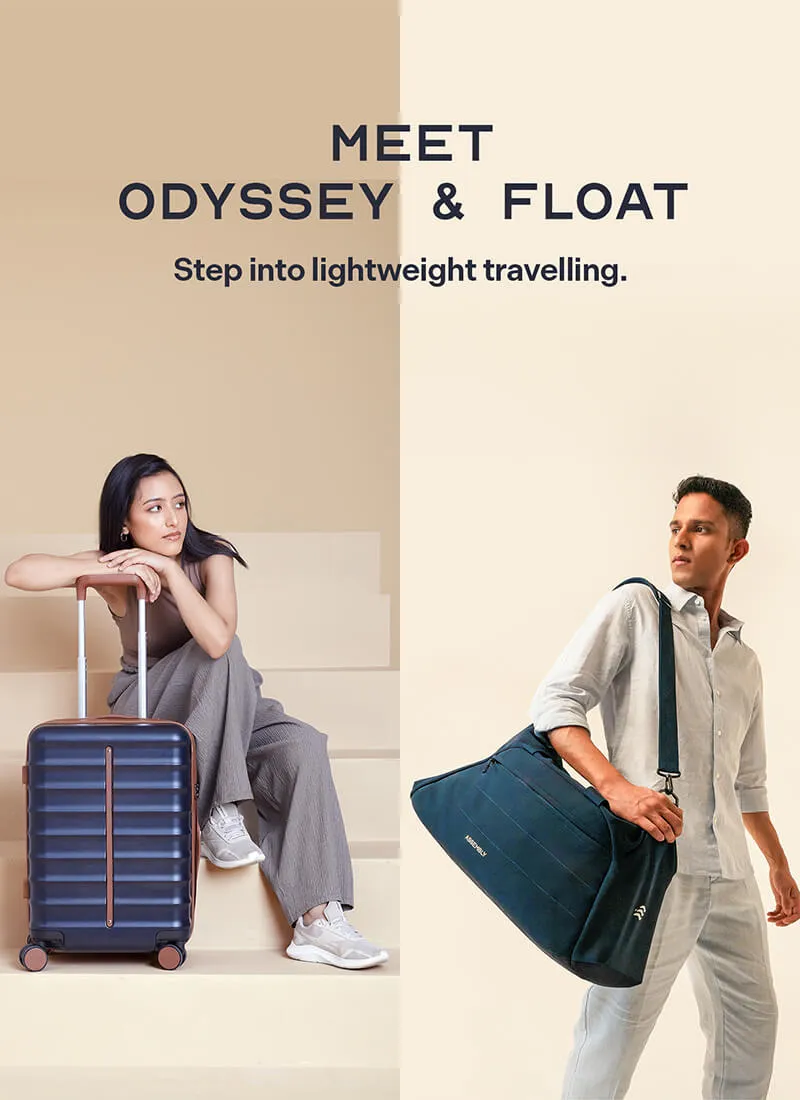 Odyssey & Float Duffle Combo | Ocean Blue | Cabin Hard Luggage & Duffle