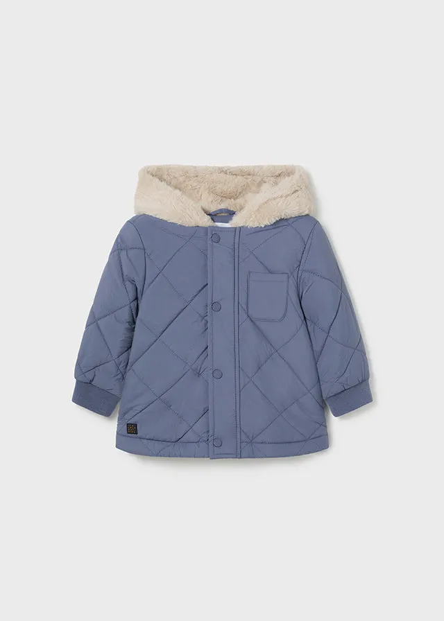 Padded Coat, Steel Blue, 2465