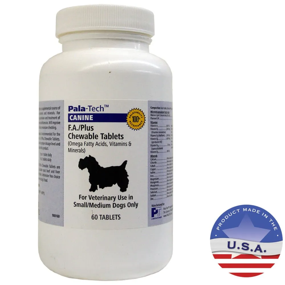 Pala-Tech Canine F.A./Plus For Dogs, 60 Ct