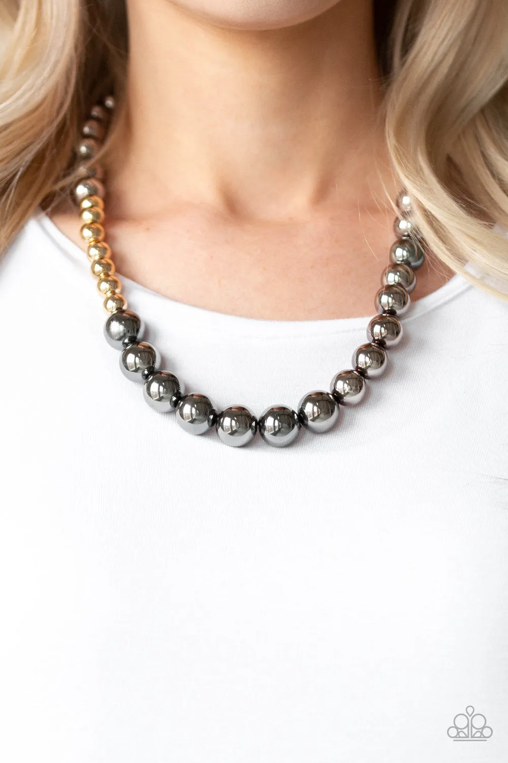 Paparazzi Accessories  - Power To The People #N77 Peg -  Black Necklace