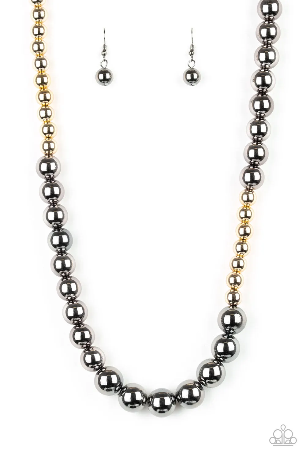 Paparazzi Accessories  - Power To The People #N77 Peg -  Black Necklace