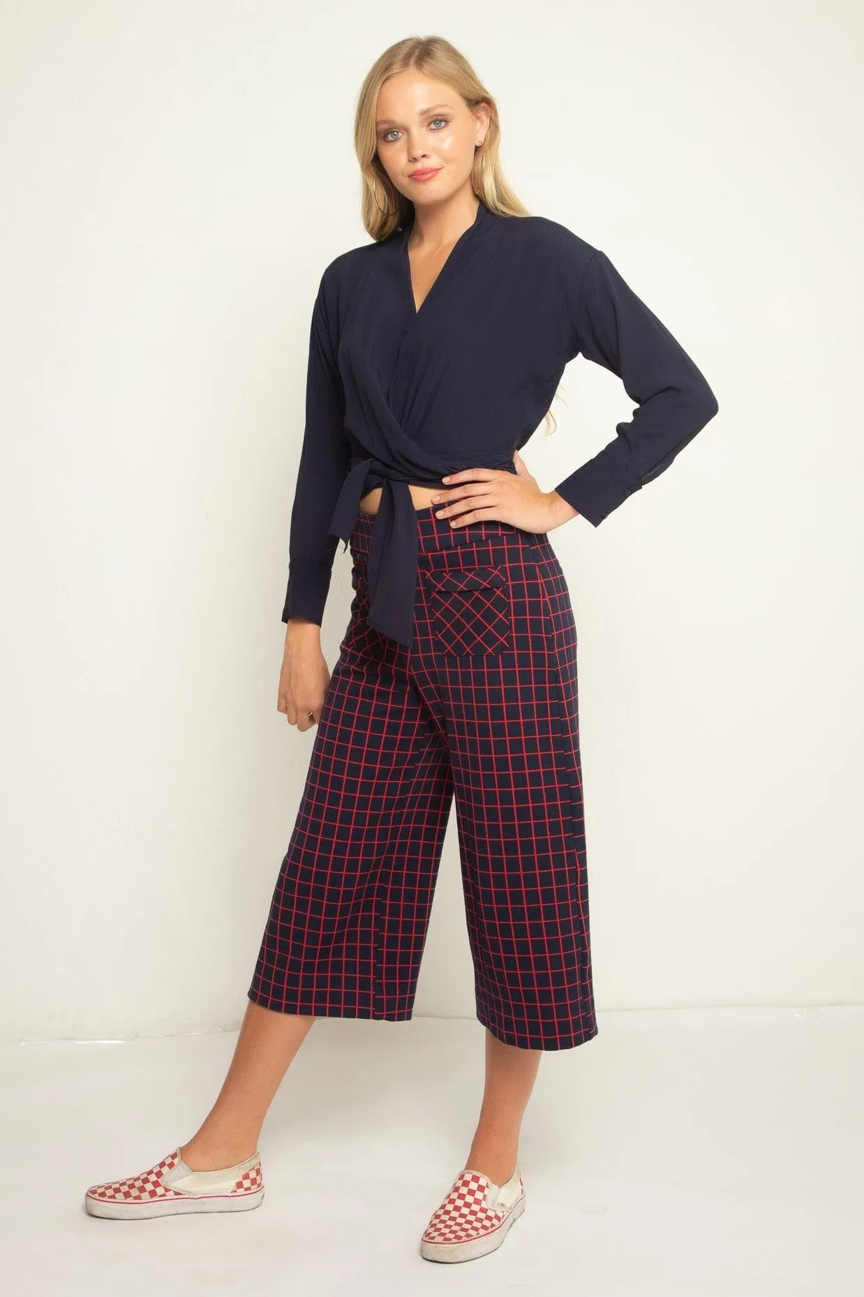 Plaid Menswear Trousers