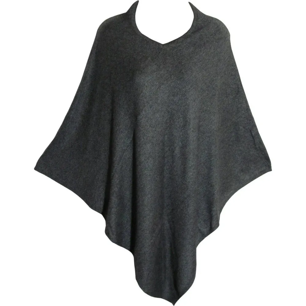 Pure Cashmere Super Fine Handmade Silky Soft Cardigan Cape Poncho