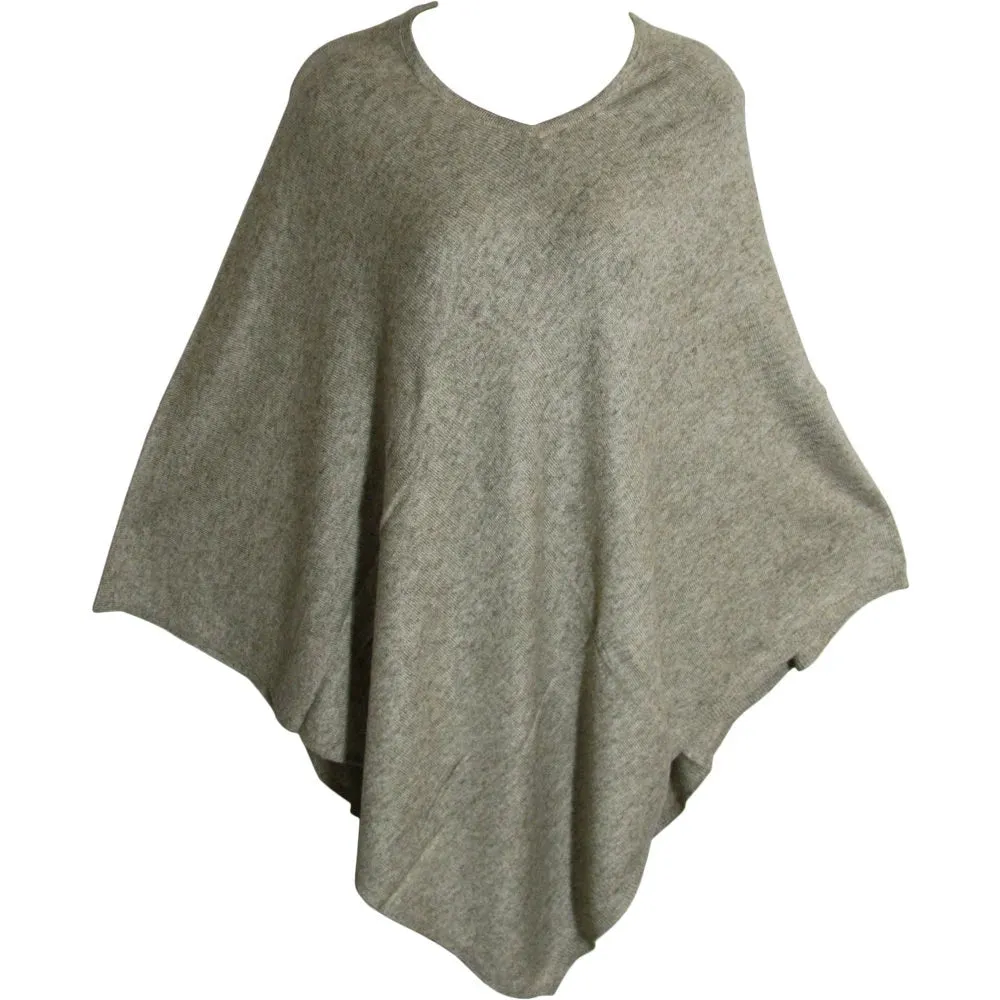 Pure Cashmere Super Fine Handmade Silky Soft Cardigan Cape Poncho