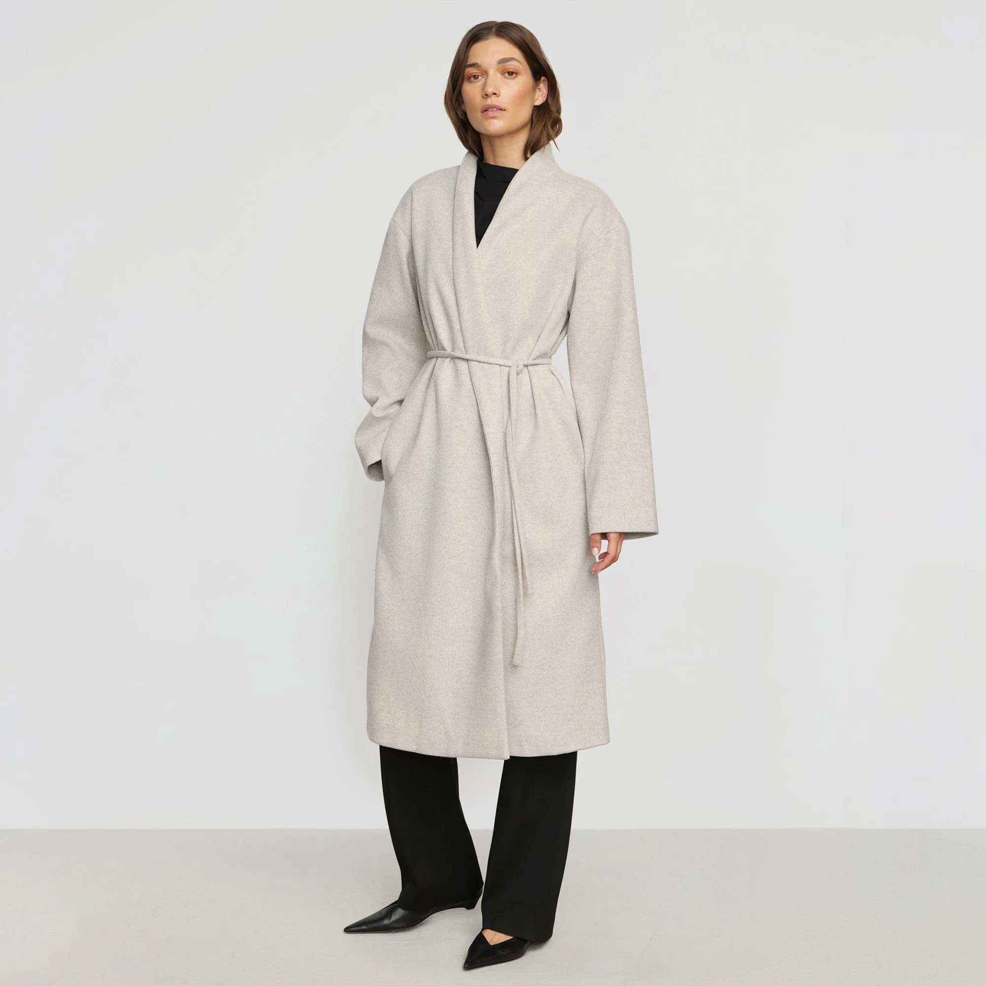 Reagan Oversized Tie-Front Coat