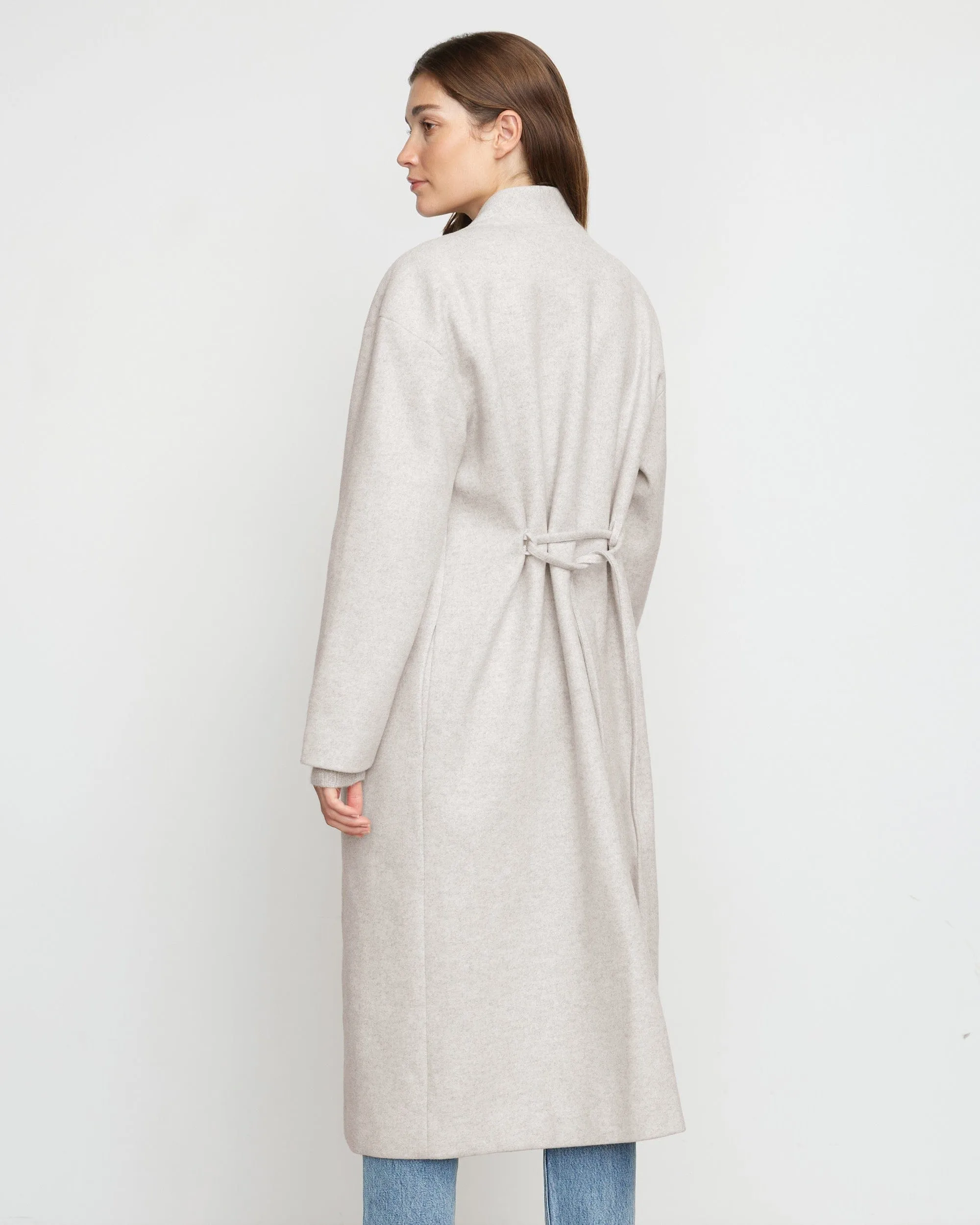 Reagan Oversized Tie-Front Coat