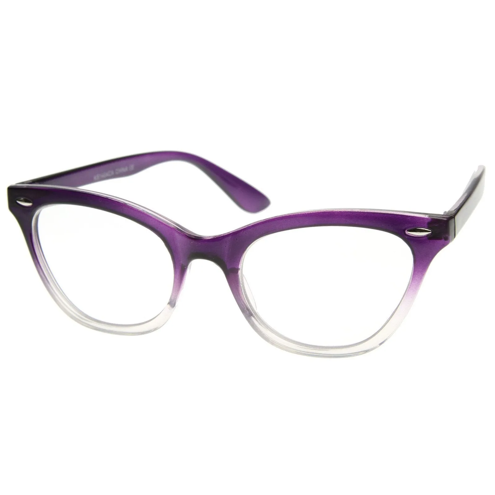 Retro 1950's RX Cat Eye Clear Lens Glasses