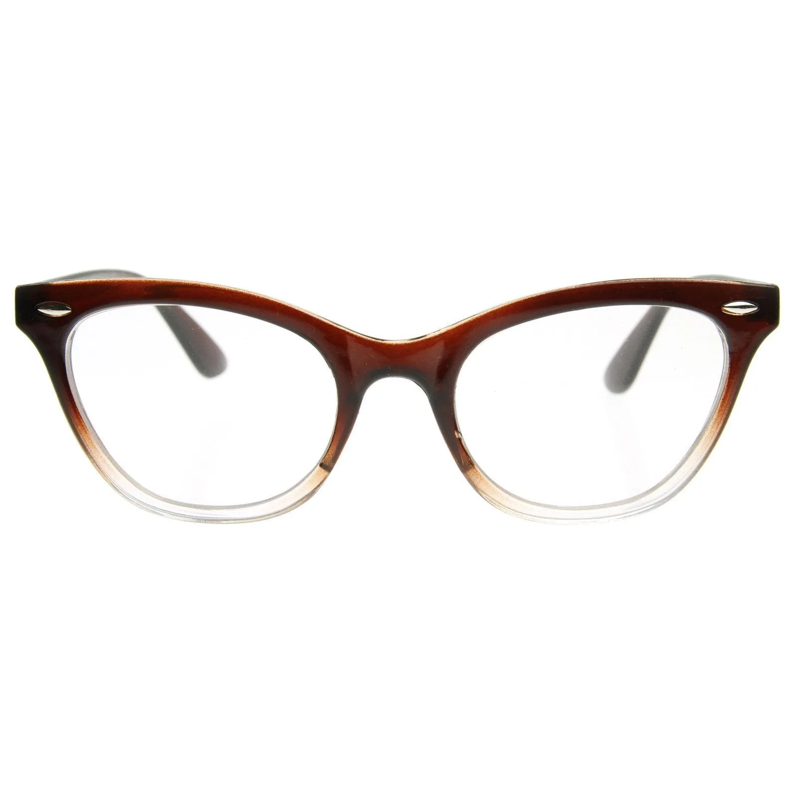 Retro 1950's RX Cat Eye Clear Lens Glasses