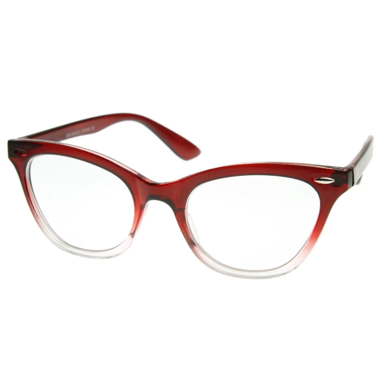 Retro 1950's RX Cat Eye Clear Lens Glasses