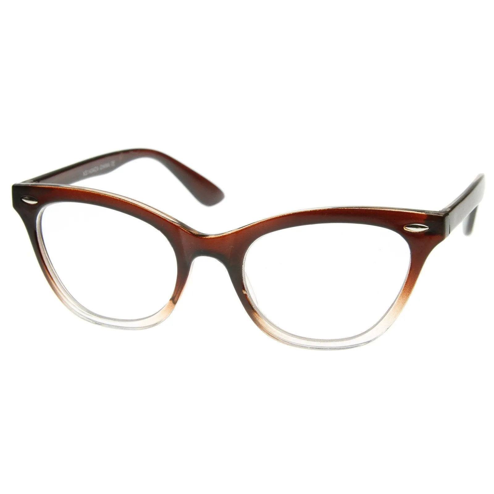 Retro 1950's RX Cat Eye Clear Lens Glasses