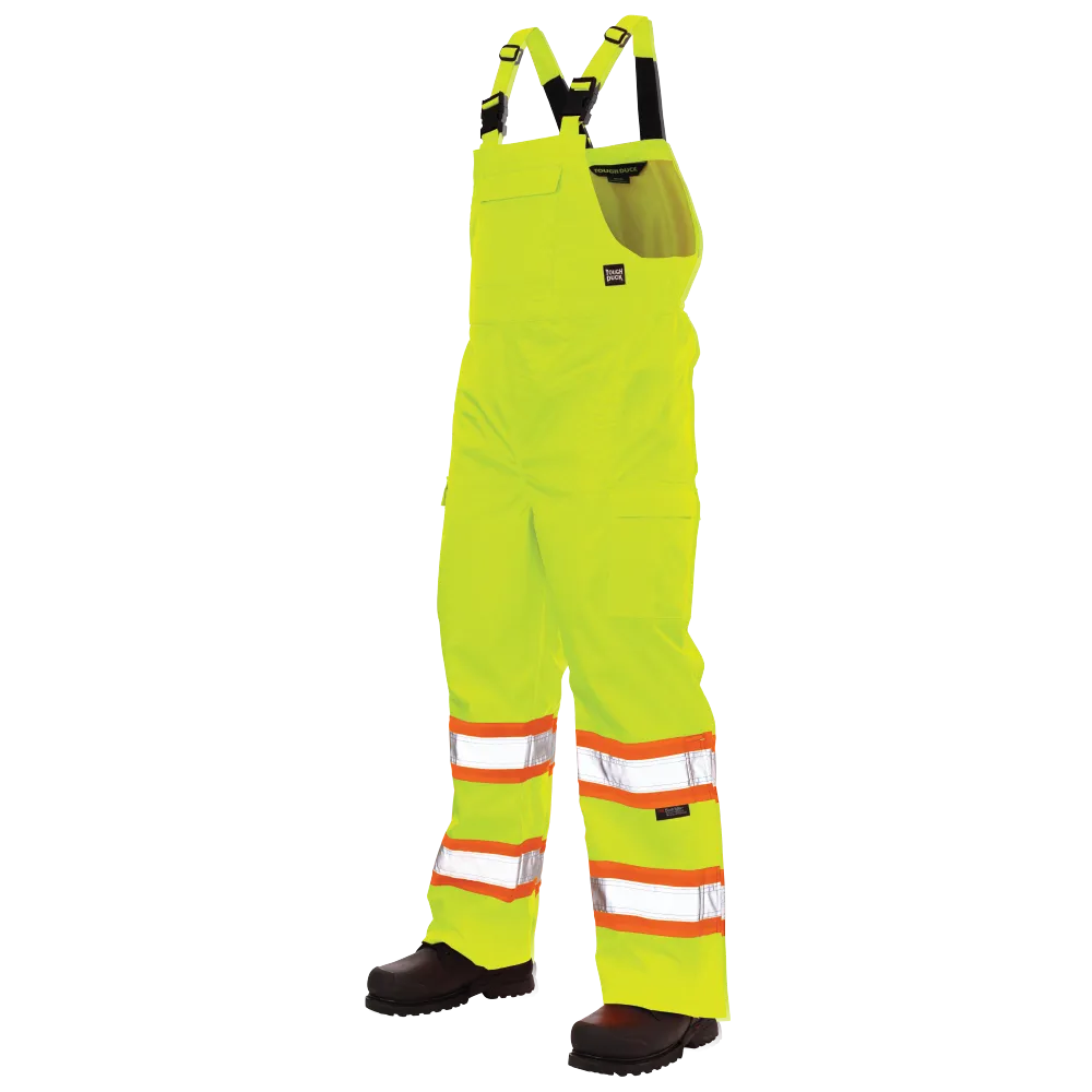 Ripstop Unlined Safety Rain Bib Overall by Tough Duck - Style SB04