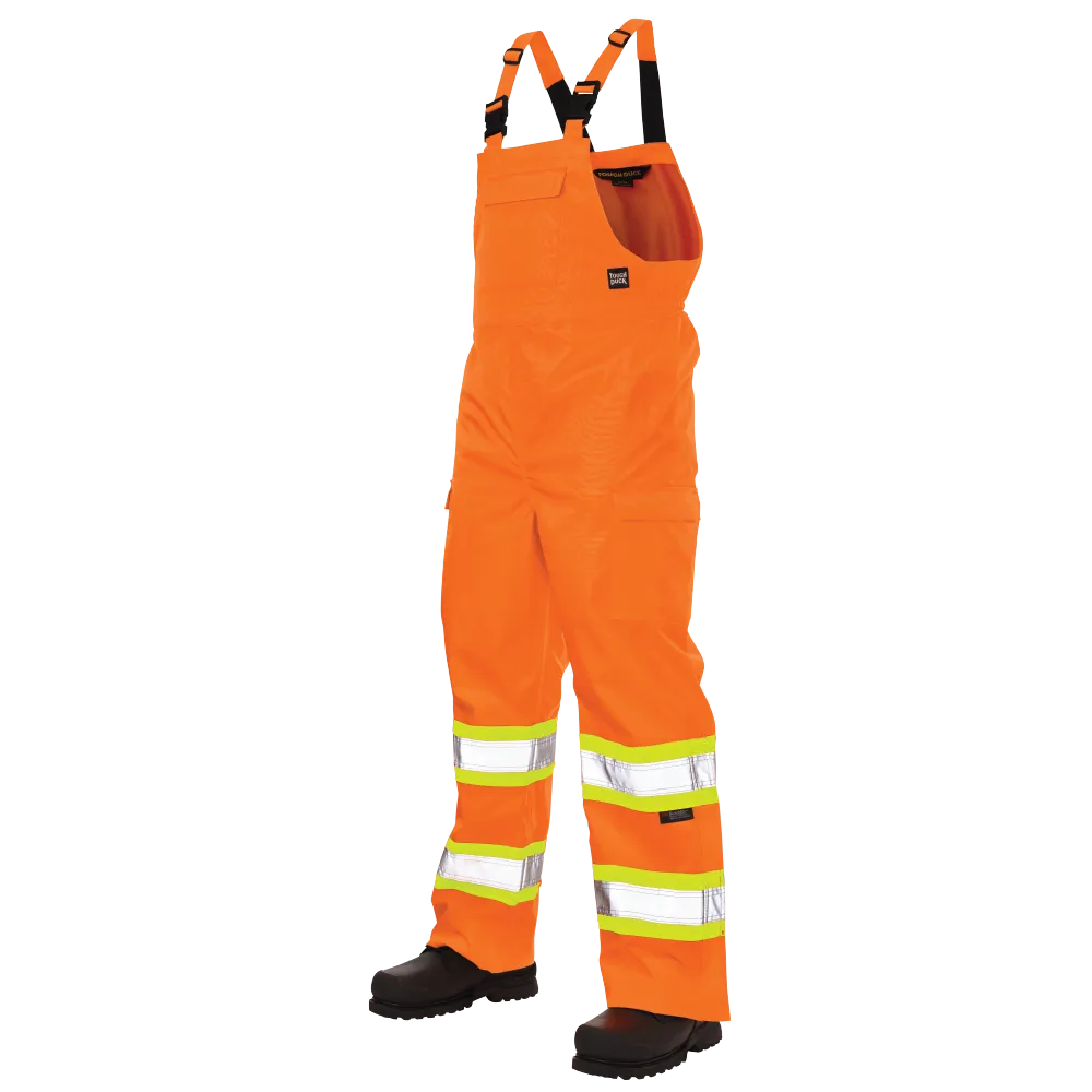 Ripstop Unlined Safety Rain Bib Overall by Tough Duck - Style SB04