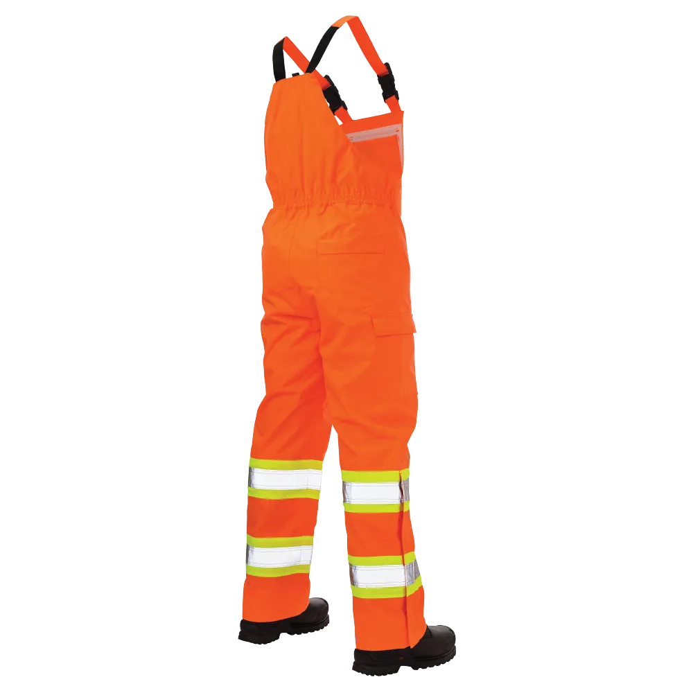 Ripstop Unlined Safety Rain Bib Overall by Tough Duck - Style SB04