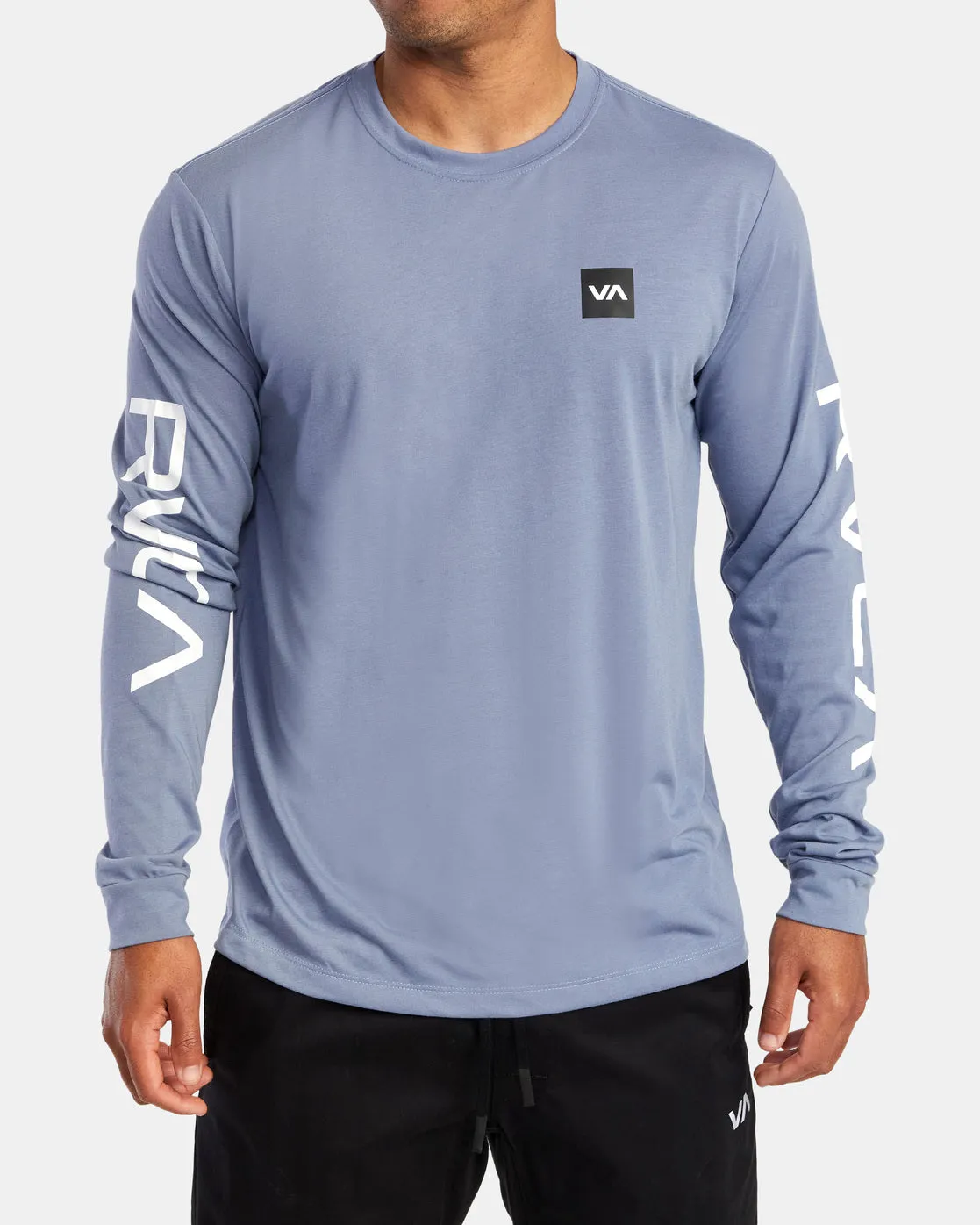 RVCA 2X Long Sleeve Tee - Blue Slate