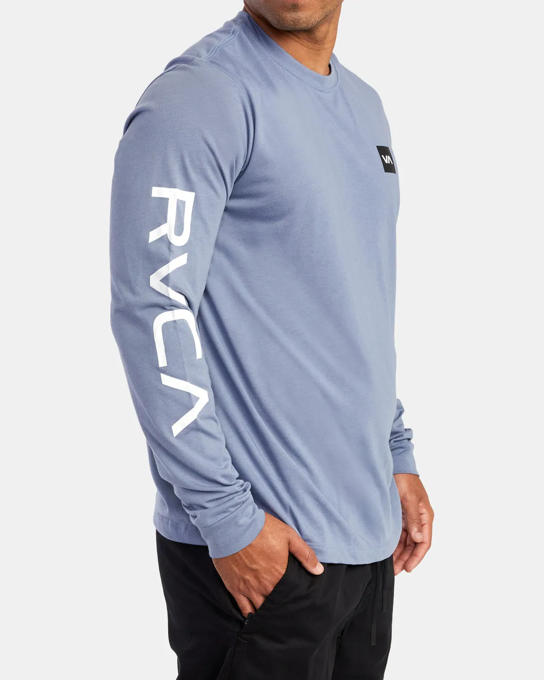 RVCA 2X Long Sleeve Tee - Blue Slate