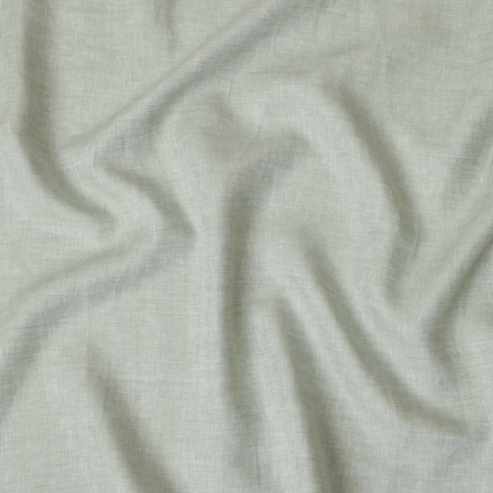 Sage Green Pure Linen Fabric for Tailoring, 60 Lea, 150 cm Width-D20557