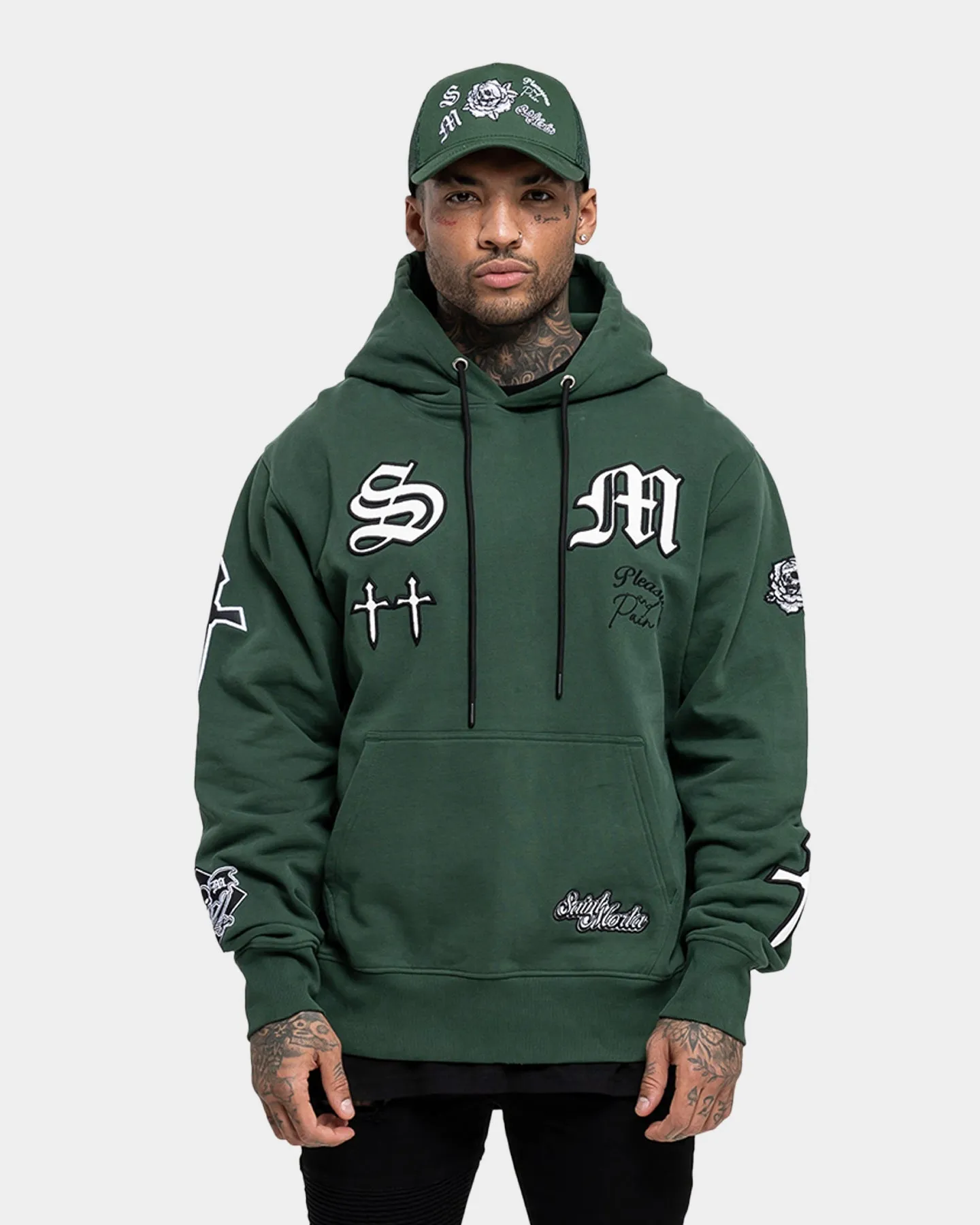 Saint Morta Graveyard Hoodie Dark Green