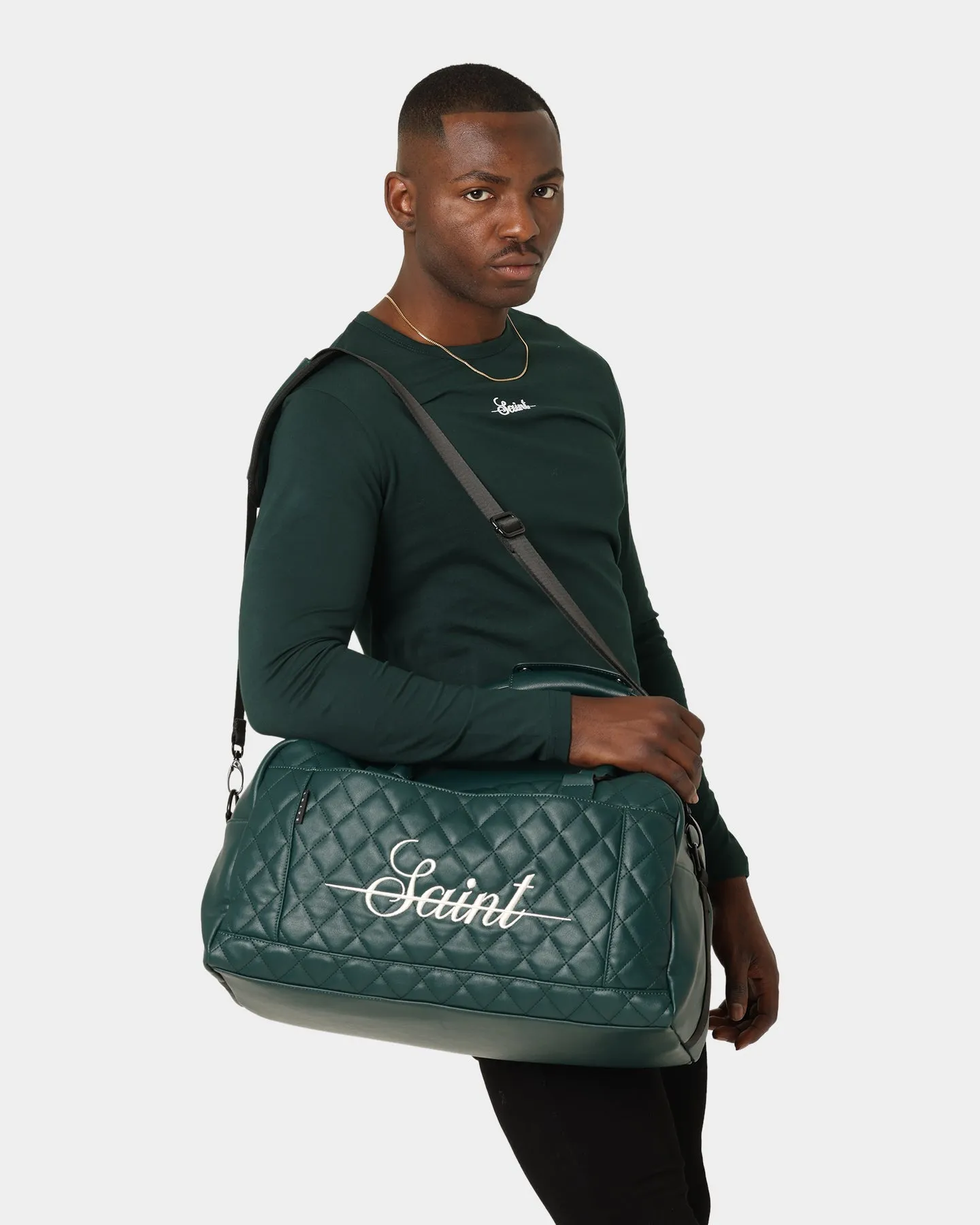 Saint Morta Saviour Quilted Duffle Bag Stadium Green