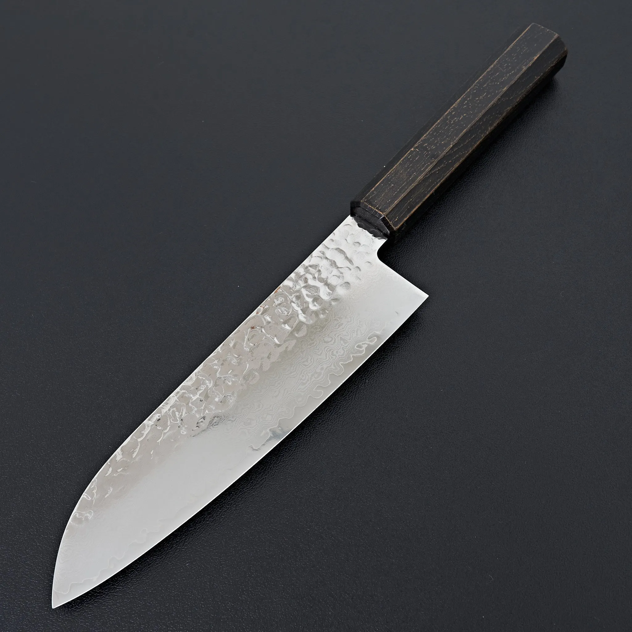 Sakai Takayuki Nanairo Black Lacquer 33 Layer Damascus Santoku 170mm