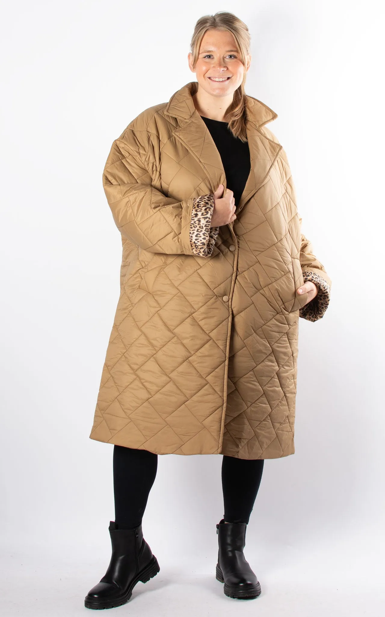 Sarah Padded Coat | Camel