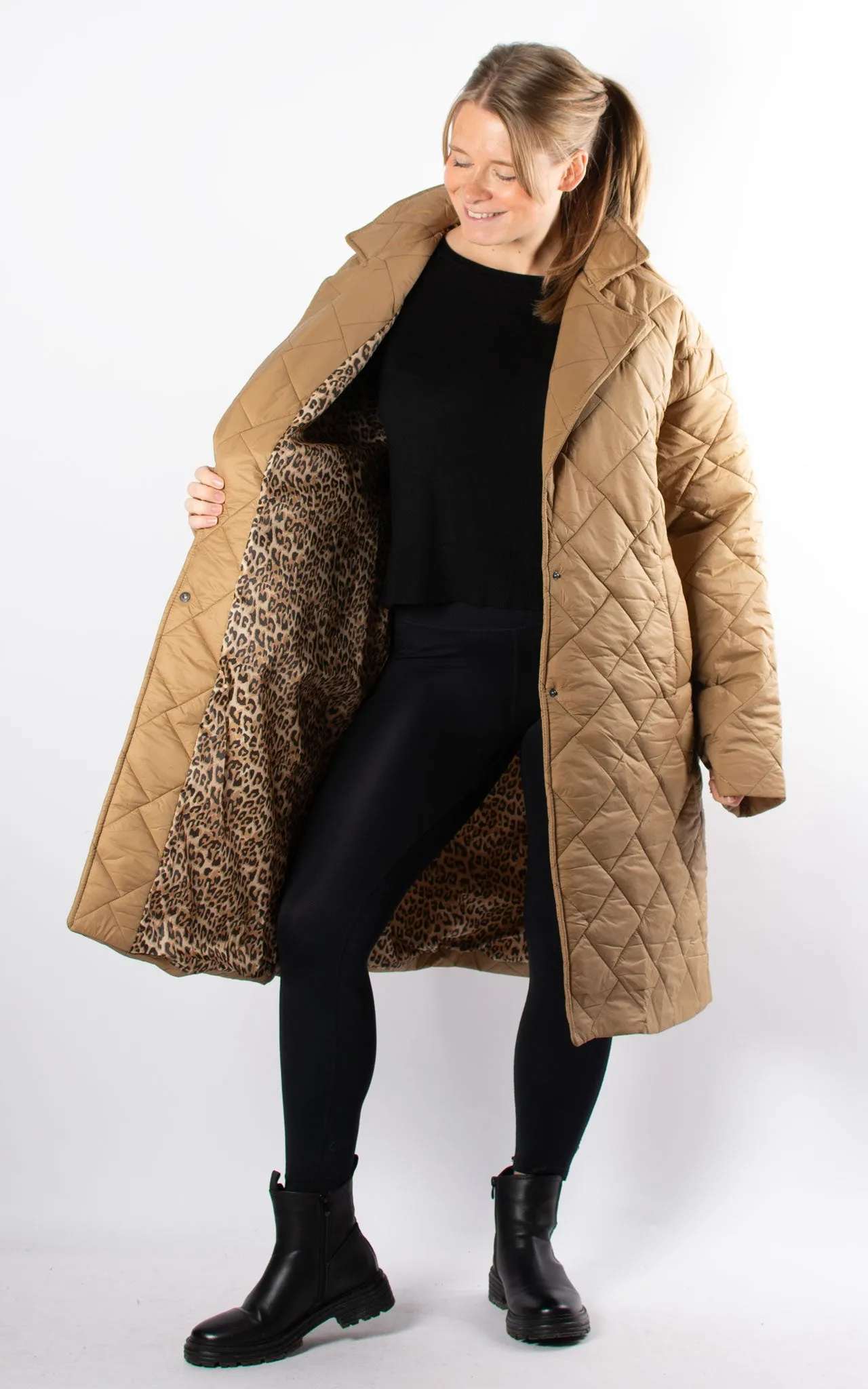 Sarah Padded Coat | Camel