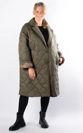 Sarah Padded Coat | Khaki