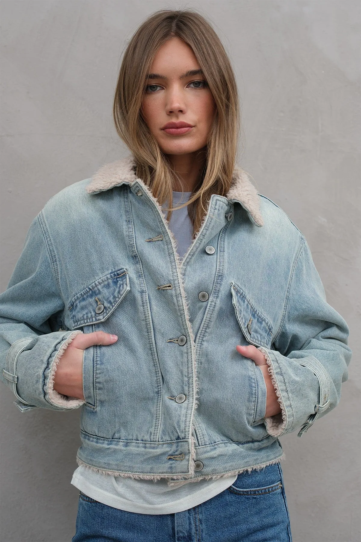 Sherpa Denim Trucker Jacket