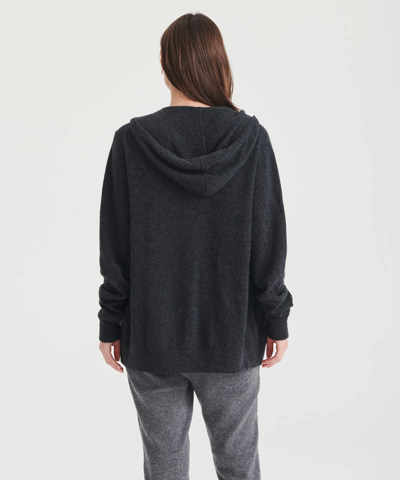 Signature Cashmere Zip Up Hoodie