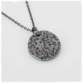 Silver Full Moon Necklace