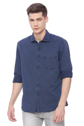 Slim Fit Indigo Shirt