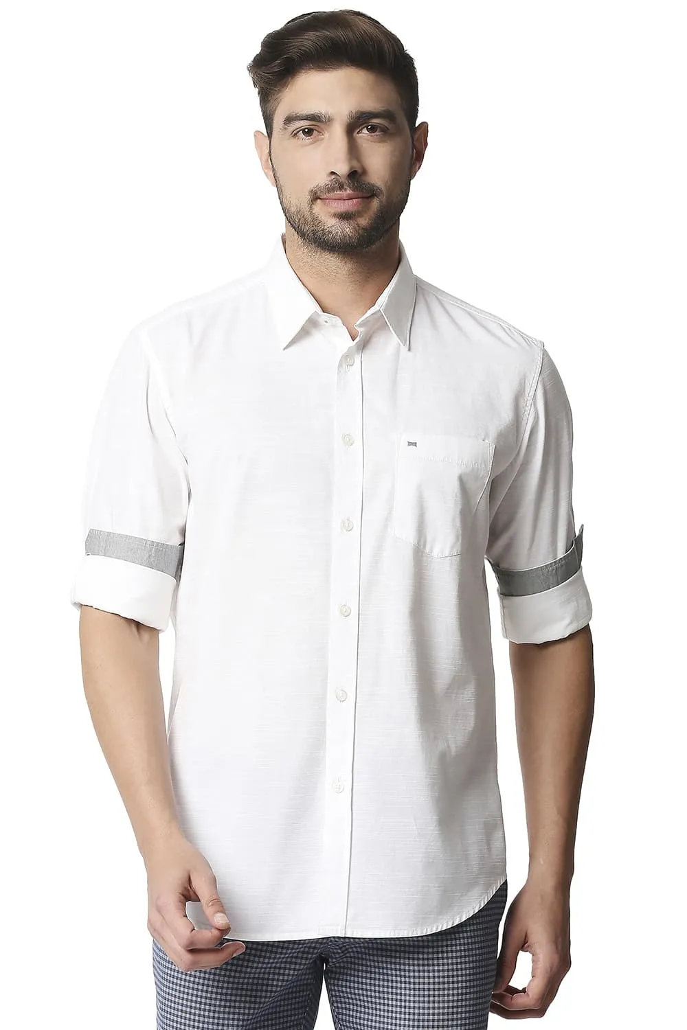 Slim Fit Slub Shirt