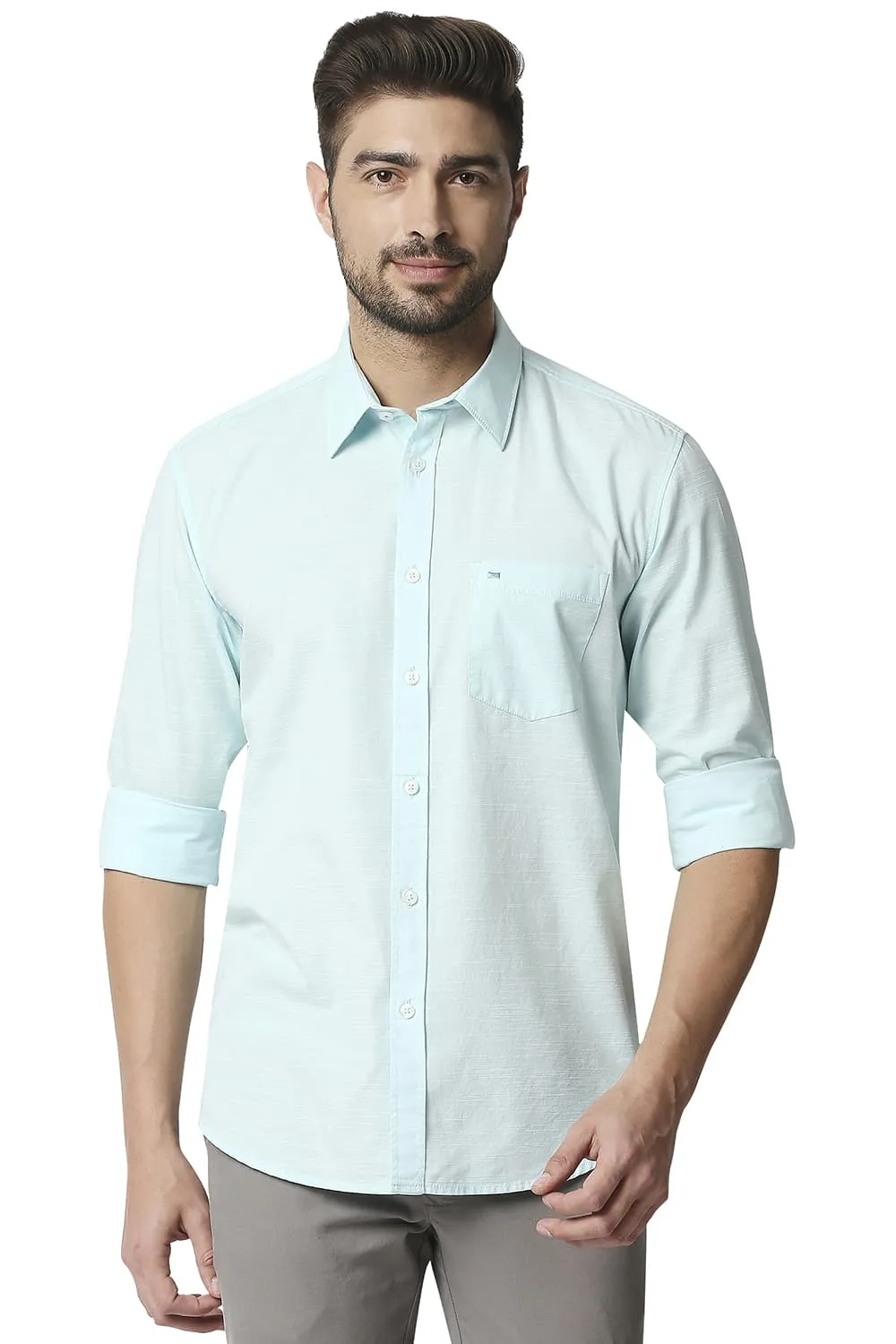 Slim Fit Slub Shirt