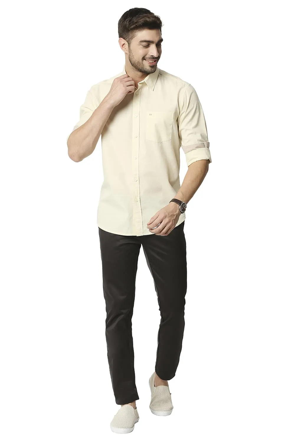 Slim Fit Slub Shirt